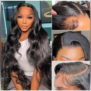 180 Density Body Wave Human Hair 13x4 HD Transparent Lace Frontal